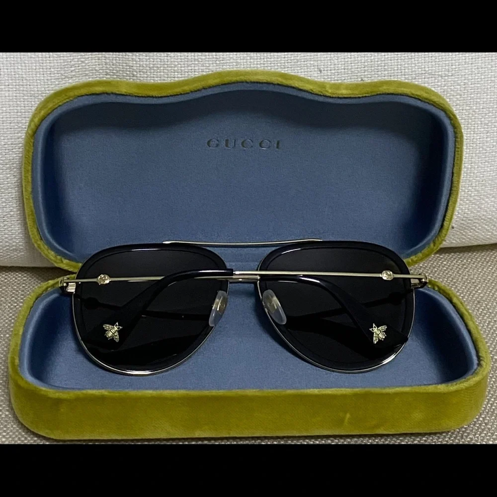 Gucci Gold Sunglasses (New) - Picture 2 of 4